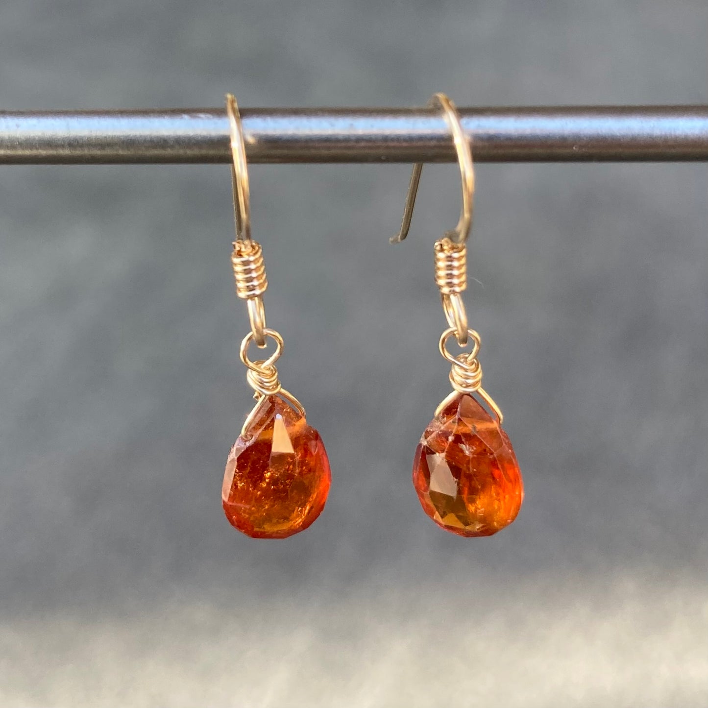 Hessonite & 14k Gold Earrings