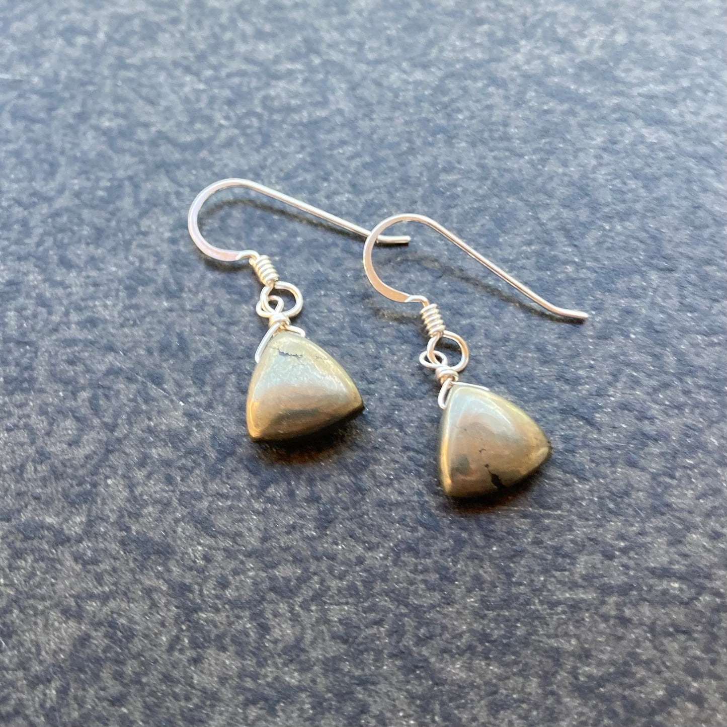Pyrite & Sterling Silver Earrings