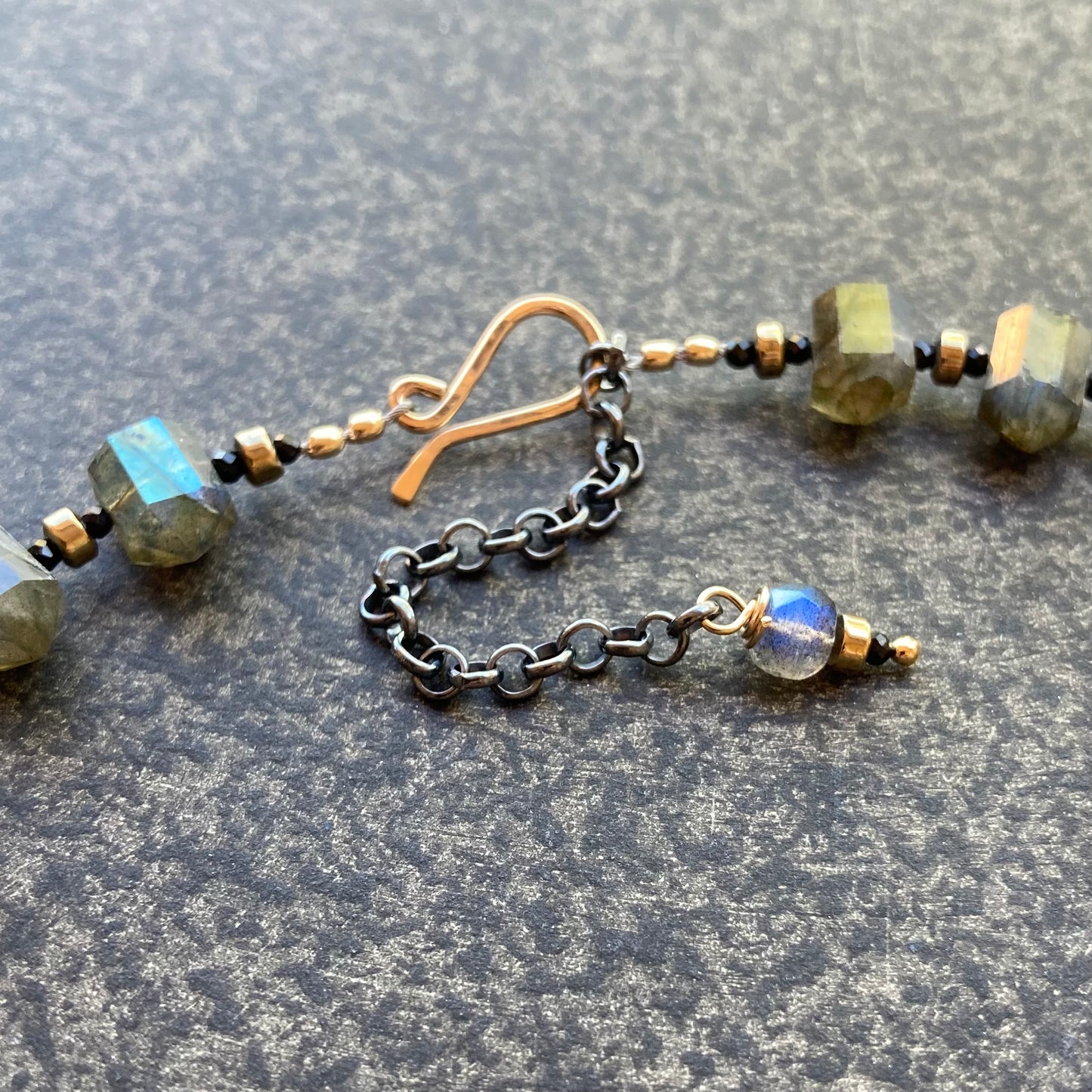 Labradorite Double Terminated Bullet Collar