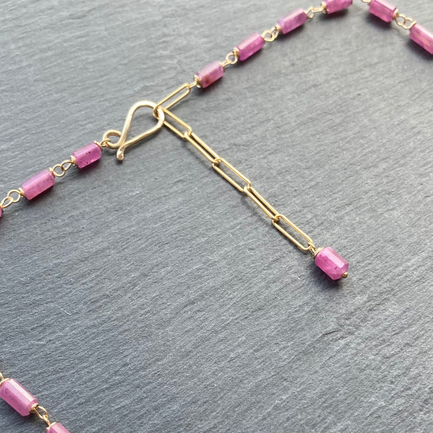 Ruby & Gold Necklace