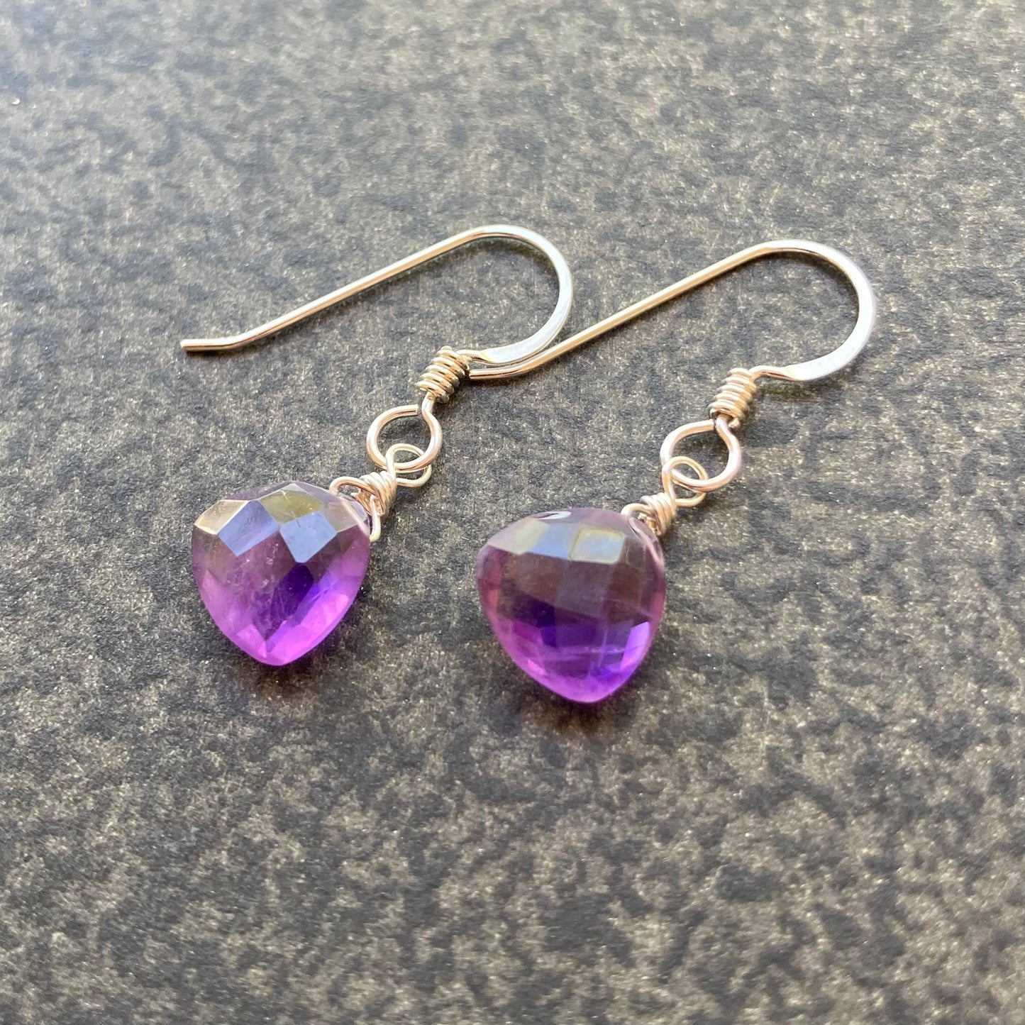 Amethyst & Sterling Silver Earrings