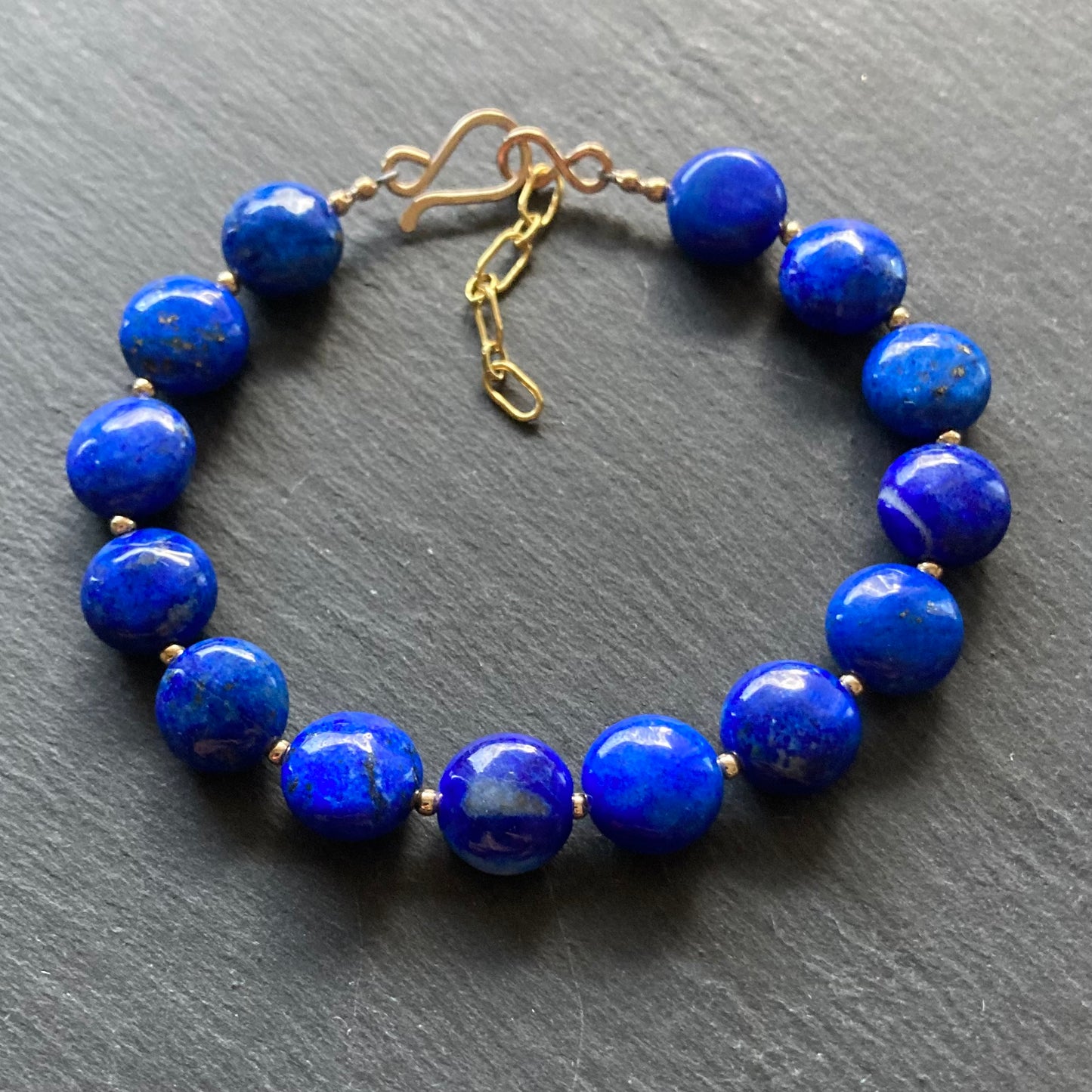 Lapis Lazuli & Gold Bracelet