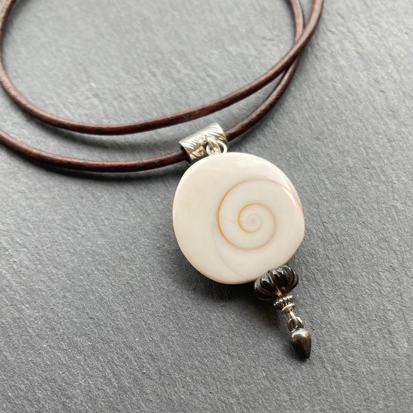 Shiva Eye & Sterling Silver Leather Choker