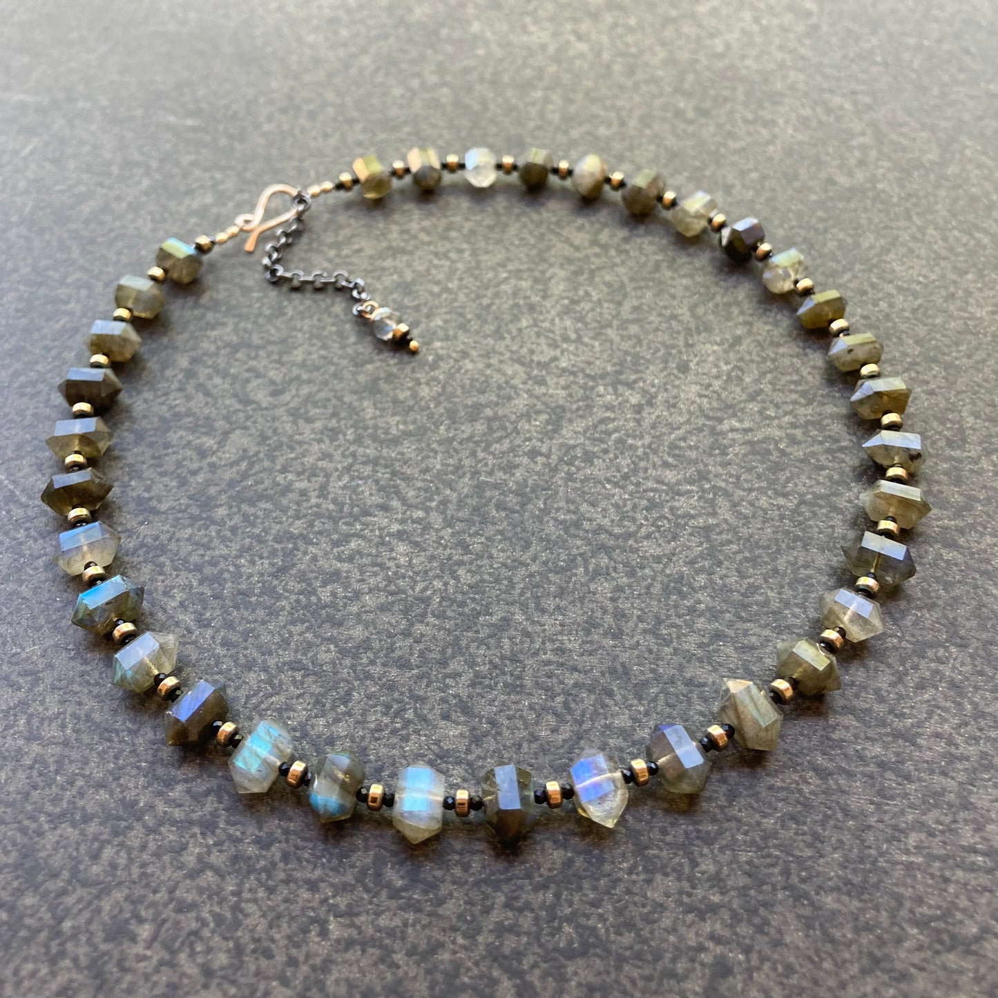 Labradorite Double Terminated Bullet Collar