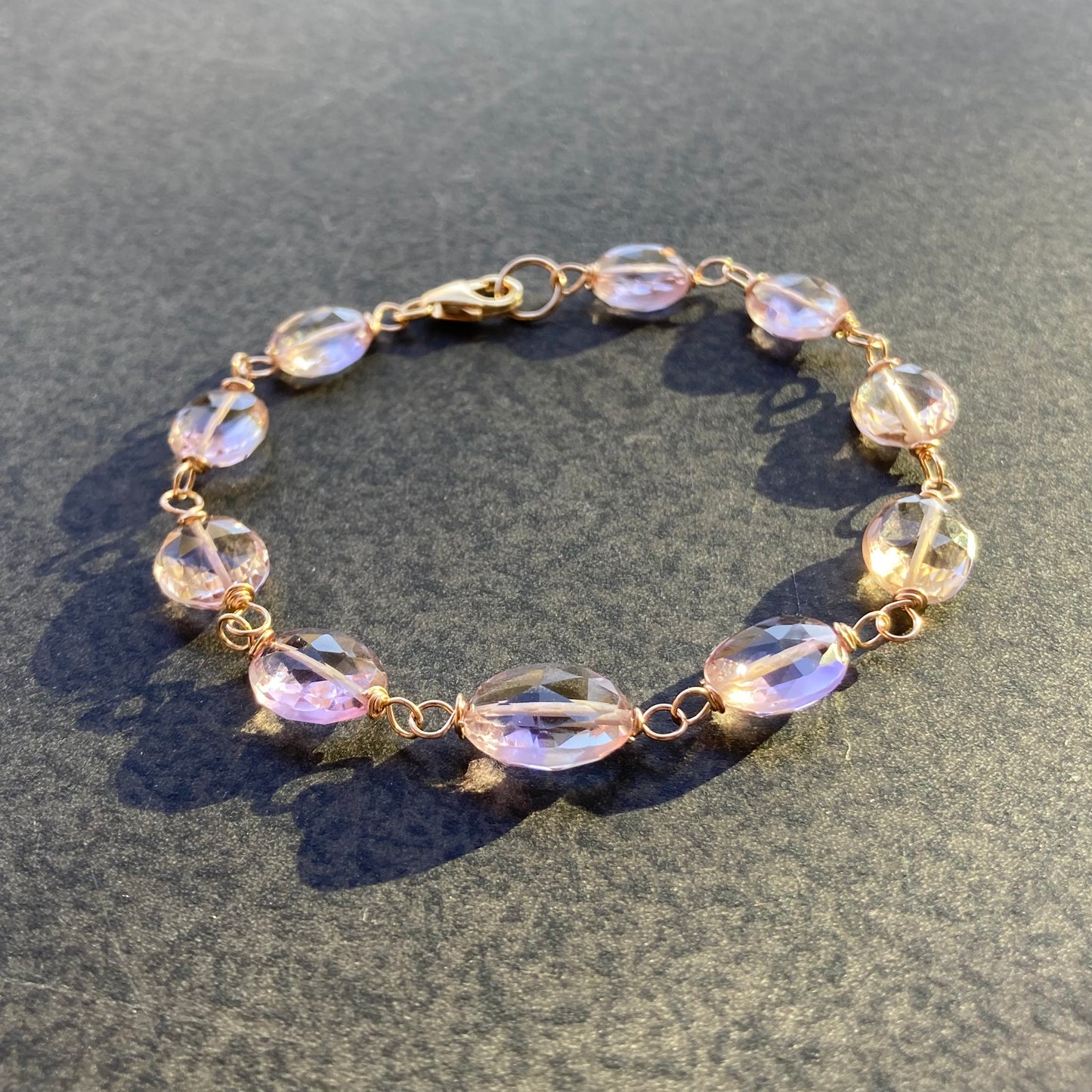 Ametrine & 14k Gold Bracelet