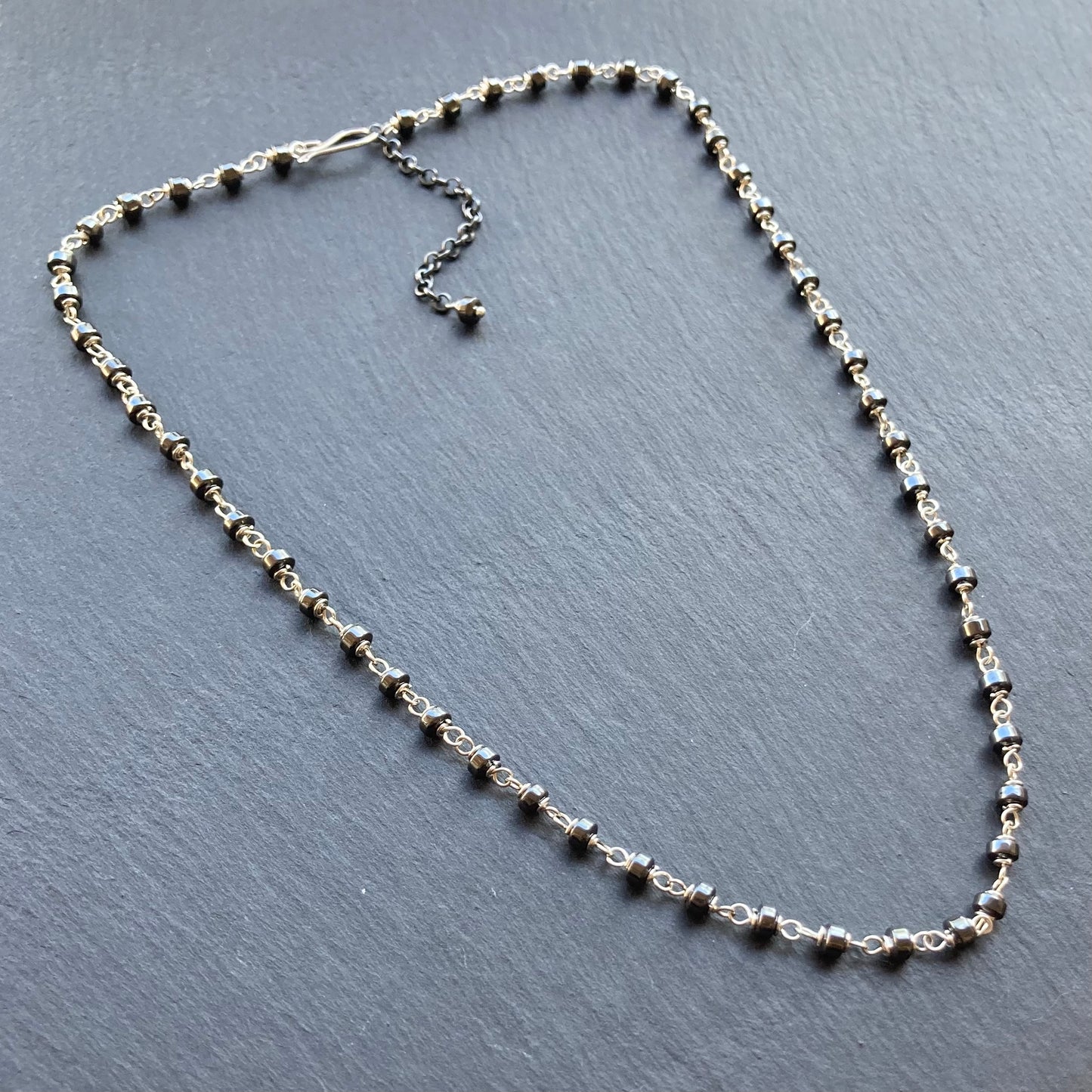 Hematite & Sterling Silver Necklace