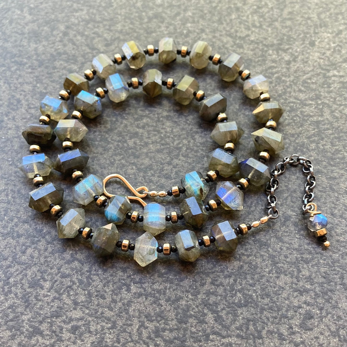 Labradorite Double Terminated Bullet Collar