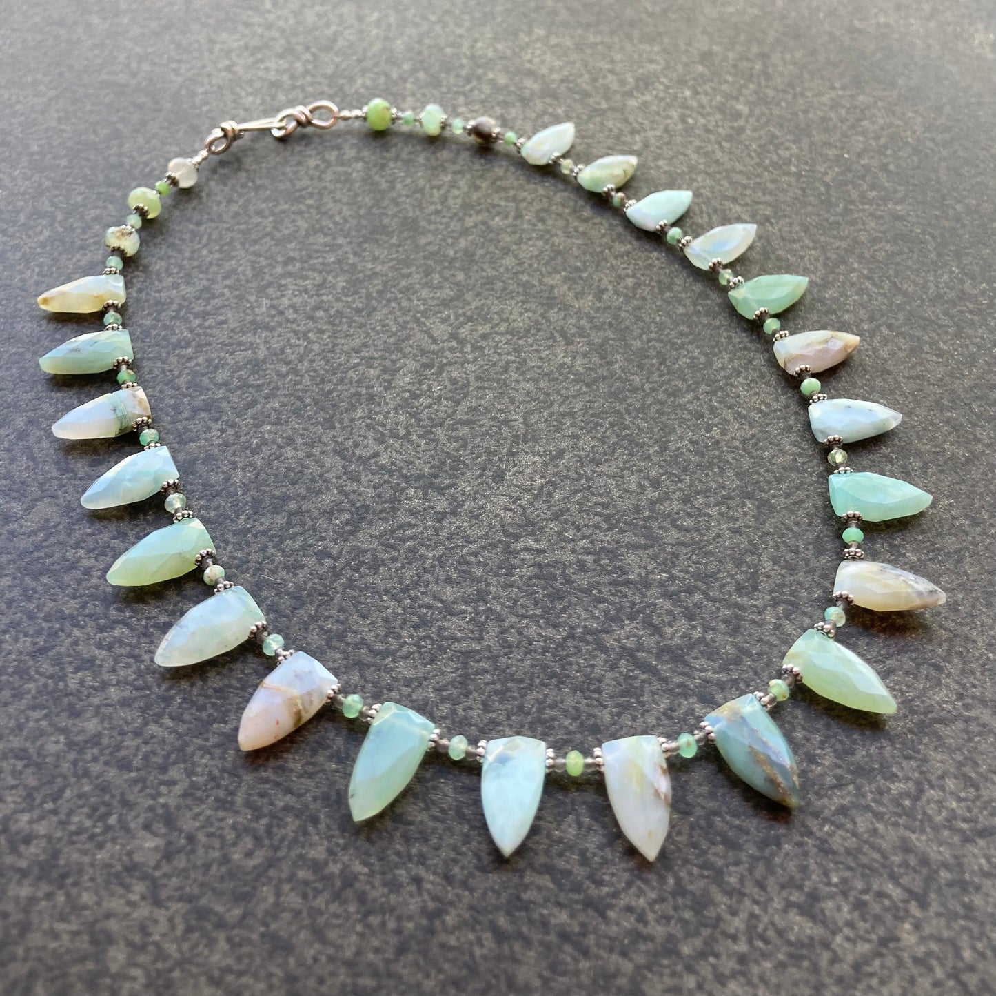 Peruvian Opal & Sterling Silver Collar