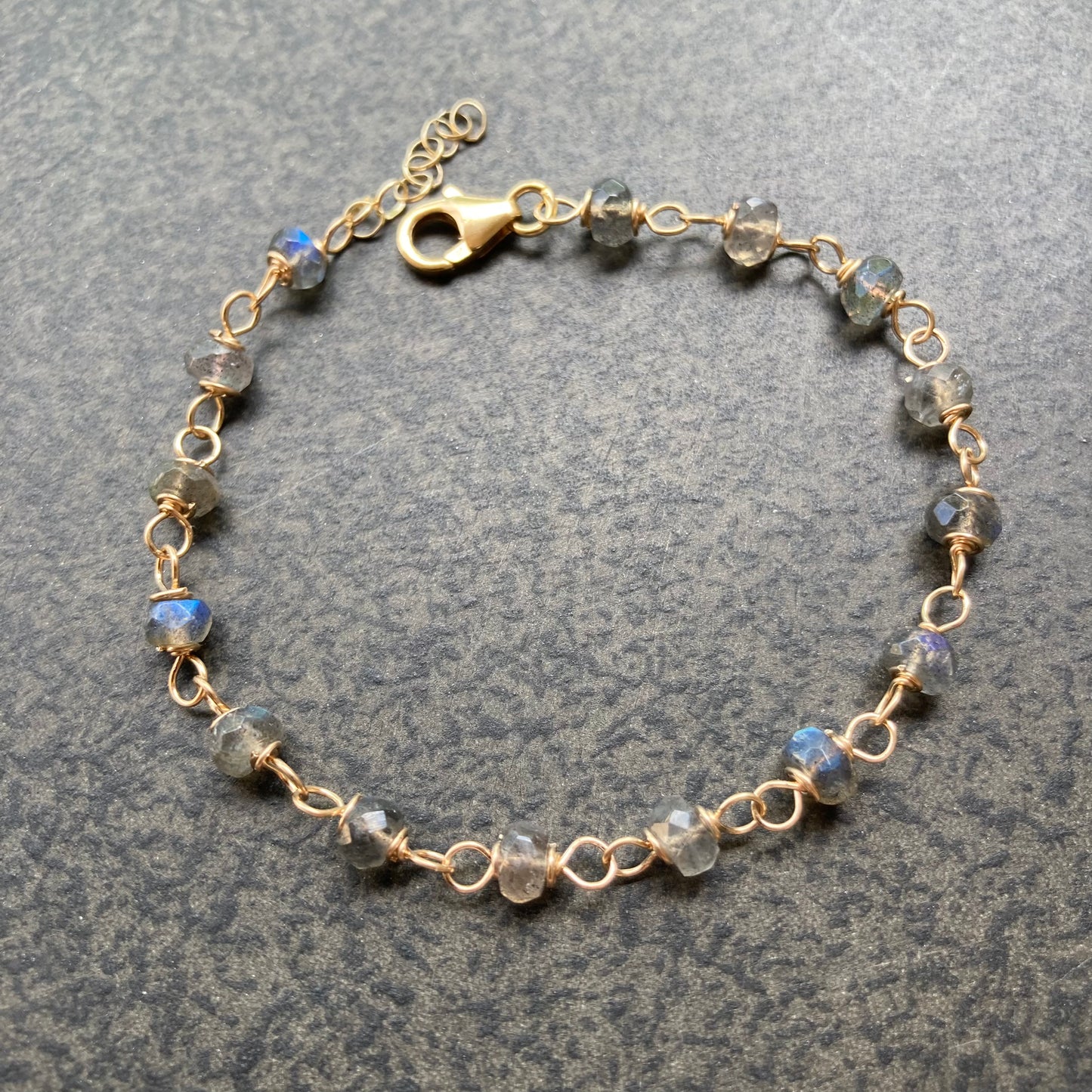 Labradorite & 14k Gold Bracelet